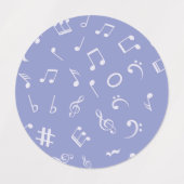 Étiquettes Motif musical (Design 1)