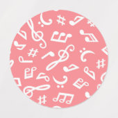 Étiquettes Motif musical (Design 1)