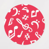 Étiquettes Motif musical (Design 2)