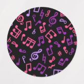 Étiquettes Motif musical (Design 1)