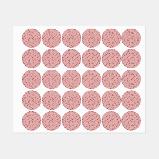 Étiquettes Motif musical (Feuille)