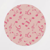 Étiquettes Motif musical (Design 2)