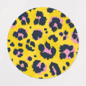 Étiquettes motif poster de animal (Design 1)