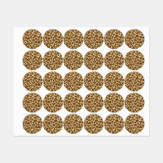 Étiquettes motif poster de animal (Feuille)