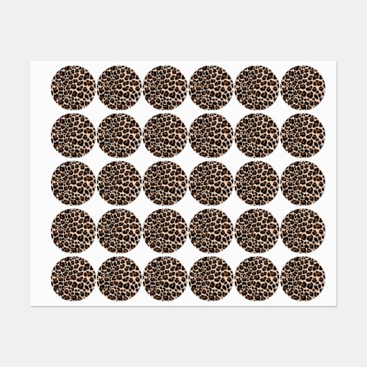 Étiquettes motif poster de animal (Feuille)