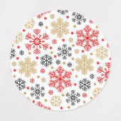 Étiquettes Motif Snowflake (Design 2)