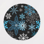 Étiquettes Motif Snowflake (Design 1)
