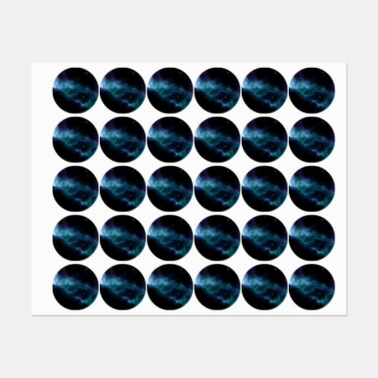 Étiquettes Motif spatial (Feuille)