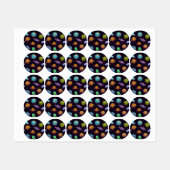 Étiquettes Motif spatial (Feuille)