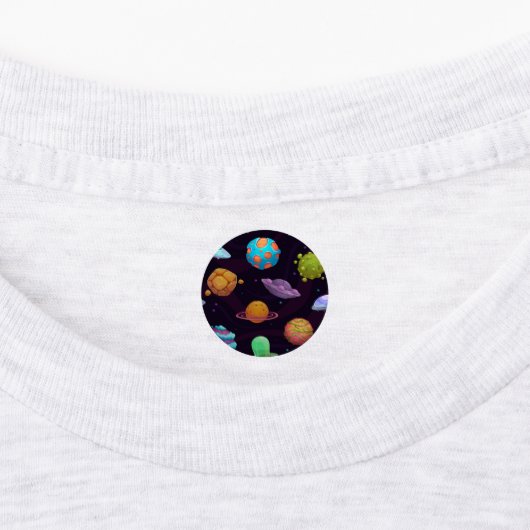 Étiquettes Motif spatial (Apposé)