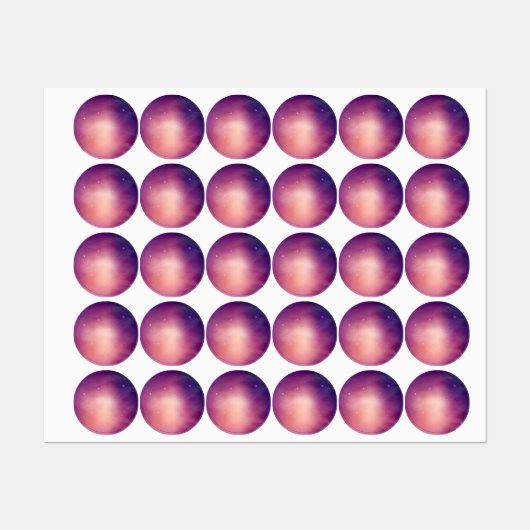 Étiquettes Motif spatial (Feuille)