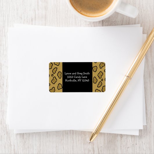 Étiquettes Motifs léopards (En situation)