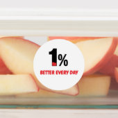 Étiquettes Motivational words -1% Better Every Day (Apposé)