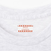 Étiquettes Movie Strip Winter Spice Couleur Codé Nom du vêtem (Apposé)