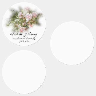 Étiquettes moyennes rondes imperméables