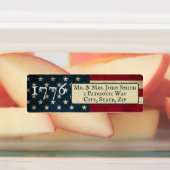 Étiquettes Multiple Drapeau Américain 1776 adresse de retour (Apposé)