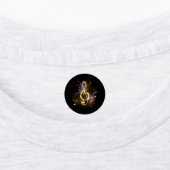 Étiquettes Musique clé de sol en or (Apposé)