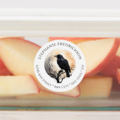 Étiquettes Mystical Raven Moon Art Return Address Labels (Apposé)