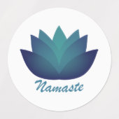 Étiquettes Namaste Lotus Flower (Design 2)