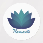 Étiquettes Namaste Lotus Flower (Design 1)