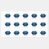 Étiquettes Namaste Lotus Flower (Feuille)
