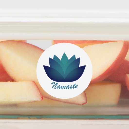 Étiquettes Namaste Lotus Flower (Apposé)