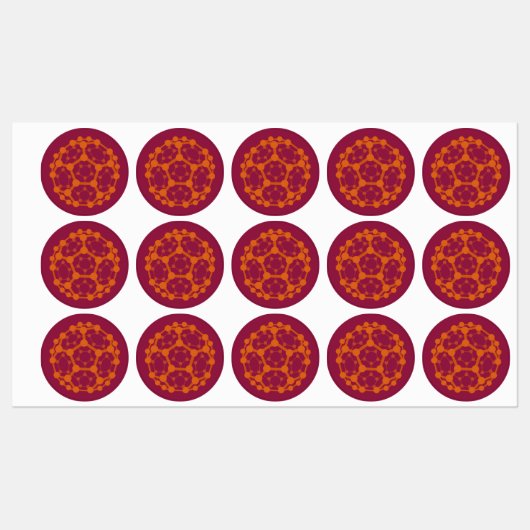Étiquettes Nanoscience Fullerène (Feuille)