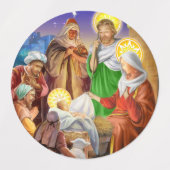 Étiquettes Nativité, nuit sainte (Design 1)