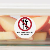 Étiquettes Ne pas être desservi par les utilisateurs, Panneau (Apposé)