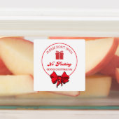 Étiquettes Ne pas ouvrir avant l'autocollant de Noël (Apposé)