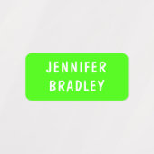 Étiquettes Neon Garçon moderne fille sur mesure Nom personnal (Design 1)