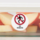 Étiquettes No Running, Panneau d'interdiction (Apposé)