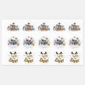 Étiquettes Noël (Feuille)