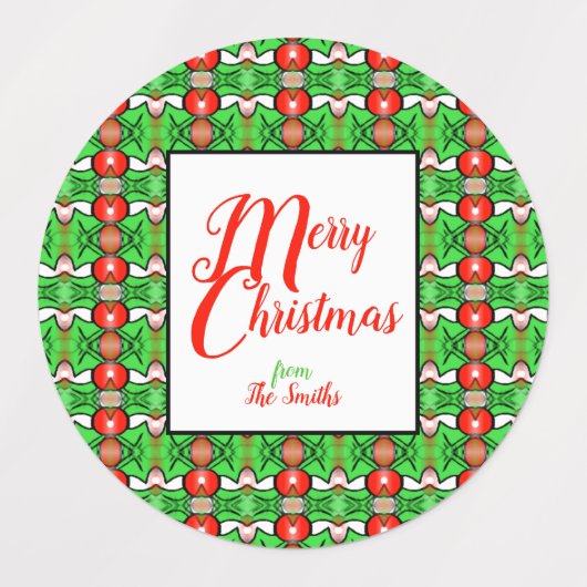 Étiquettes Noël saint (Design 1)