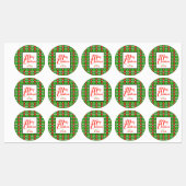 Étiquettes Noël saint (Feuille)