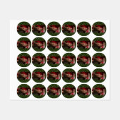 Étiquettes Noël SlipperyJoe sucres de canne poitrine mâle Pèr (Feuille)