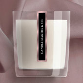 Étiquettes Noir et Rose Tamper Preuve or Mince bougie Jar Tin