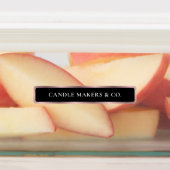 Étiquettes Noir et Rose Tamper Preuve or Mince bougie Jar Tin (Apposé)