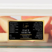 Étiquettes Noir & Or 1 OZ 30ml Bouteille cosmétique étanche (Apposé)