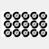 Étiquettes Noir Vinyl LP Albums Merci (Feuille)