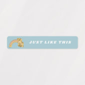 Étiquettes Nom arc-en-ciel de Boho clair (Design 2)