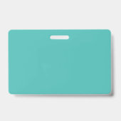 Étiquettes Nom Badges Turquoise (Arrière)