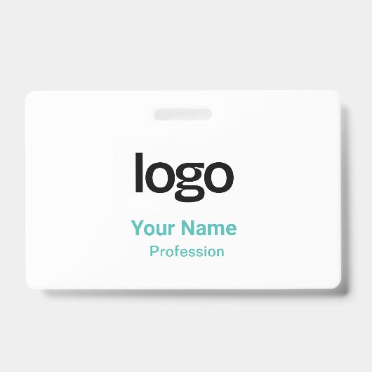 Étiquettes Nom Badges Turquoise (Avant)