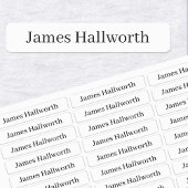 Étiquettes Nom classique simple Texte modifiable étanche