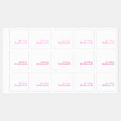 Étiquettes Nom commercial modifiable moderne ou prénom et pré (Feuille)