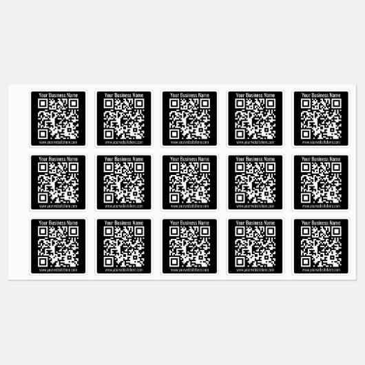 Étiquettes Nom commercial ou autres informations & Code QR pe (Feuille)