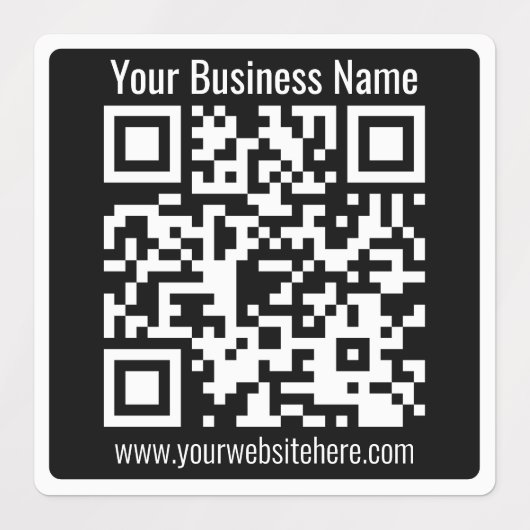 Étiquettes Nom commercial ou autres informations & Code QR pe (Design 2)