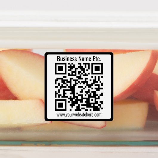 Étiquettes Nom commercial ou autres informations & Code QR pe (Apposé)