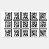 Étiquettes Nom commercial ou autres informations & Code QR pe (Feuille)