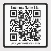 Étiquettes Nom commercial ou autres informations & Code QR pe (Design 2)